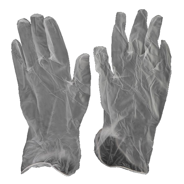 Виниловые одноразовые перчатки - размер L